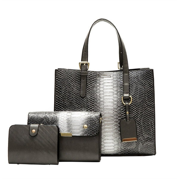 3 Sets Luxury Handbags Women Messenger Bags Designer Serpentine Crossbody Shoulder Hand Bag Sac A  -  GeraldBlack.com