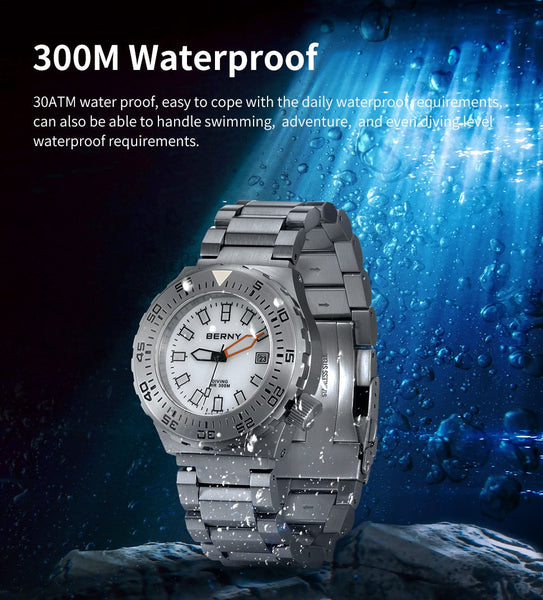 300m Men Diver Watch Automatic Mechanical Wristwatches Date Waterproof Super Luminous Sapphire Sport Diving Watches 30ATM  -  GeraldBlack.com