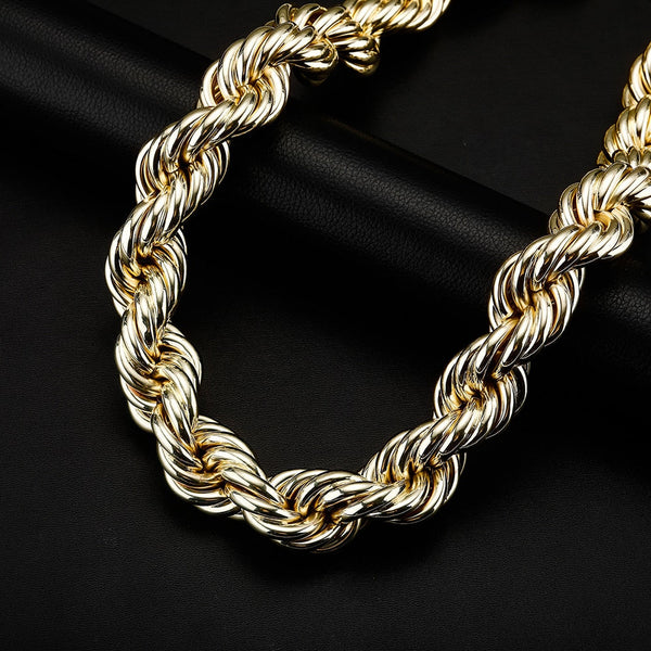 30mm Rope Chain Stainless Steel Heavy Metal Punk Jewelry Necklace for Men  -  GeraldBlack.com