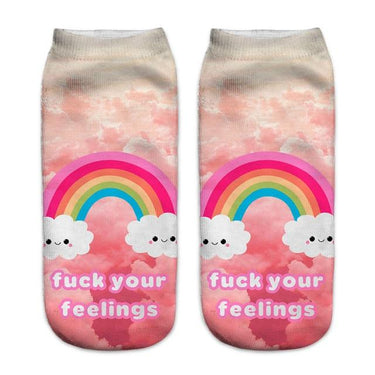 3D Animal Printed Pink Cute Pigling Cotton Ankle Socks for Women - SolaceConnect.com