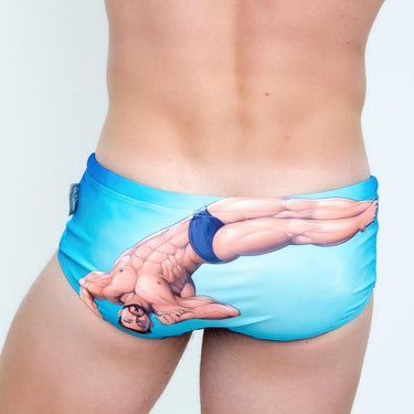 3D Designed Men's Sexy Bathing Suit Swimming Briefs with Penis Pouch  -  GeraldBlack.com