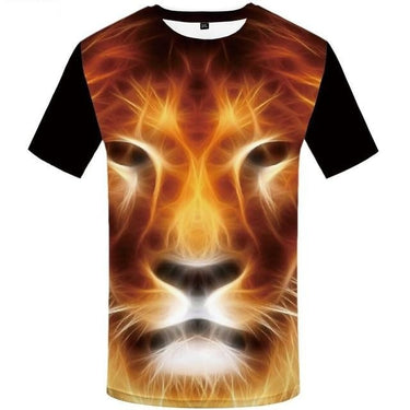 3D Gothic Animal Print Funny Punk T-Shirts for Men in Plus Size - SolaceConnect.com