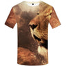 3D Gothic Animal Print Funny Punk T-Shirts for Men in Plus Size - SolaceConnect.com