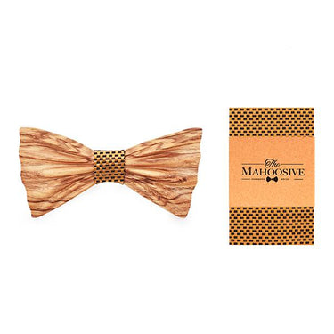 3D Unisex Pocket Square Wooden Bowtie Set for Wedding Business Suit - SolaceConnect.com