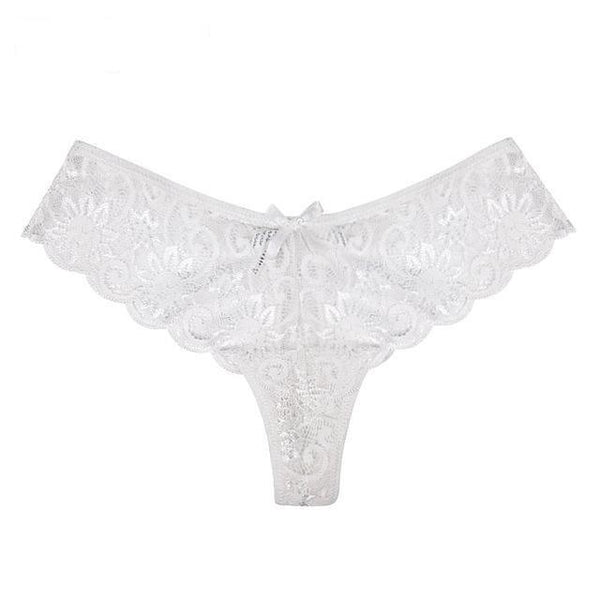 3Pcs/Pack Women's Sexy Underwear Ultra Thin Lace Thongs Knickers - SolaceConnect.com