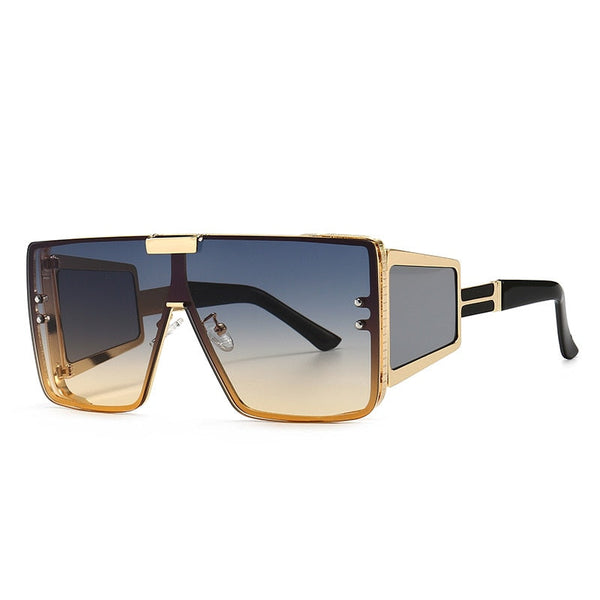 46588 Oversized One Lens Goggle Sunglasses Retro Men Women Fashion Shades UV400 Vintage Glasses  -  GeraldBlack.com