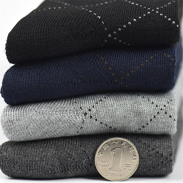 4pairs Winter Thick Warm Terry Classic Casual Thermal Socks for Men - SolaceConnect.com
