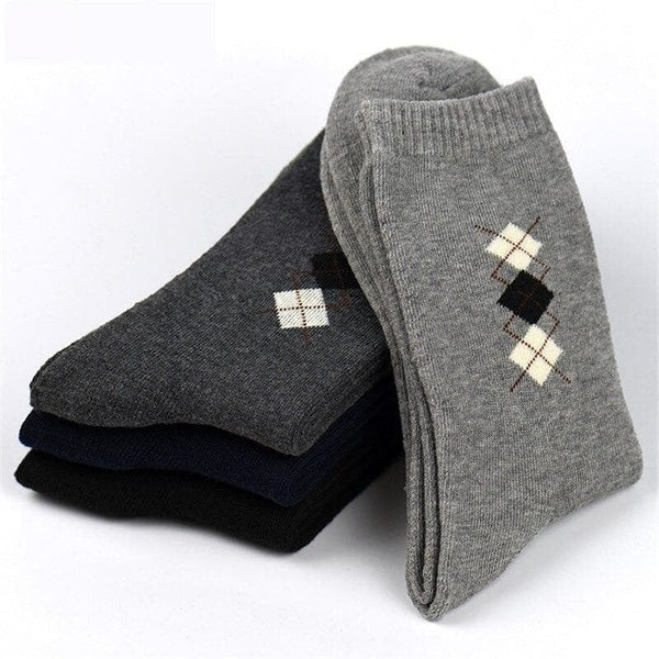 4pairs Winter Thick Warm Terry Classic Casual Thermal Socks for Men  -  GeraldBlack.com