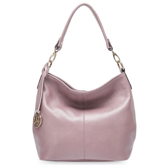 5 Colors Genuine Leather Women's Shoulder Bag High Fashion Crossbody Purse - SolaceConnect.com