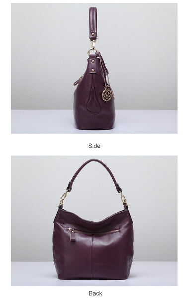 5 Colors Genuine Leather Women's Shoulder Bag High Fashion Crossbody Purse - SolaceConnect.com