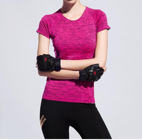 5 Colors Women's Quick Dry Breathable Yoga Shirt for Fitness and Sports  -  GeraldBlack.com