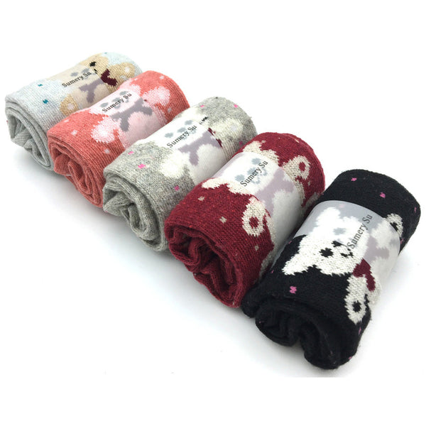 5 Pairs Lot Cashmere Wool Comfortable Christmas Gift Socks for Women  -  GeraldBlack.com