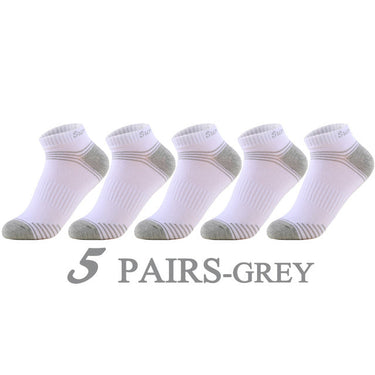 5 Pairs Lot Running Outdoor Travel Cotton Stripe Ankle Socks for Men  -  GeraldBlack.com