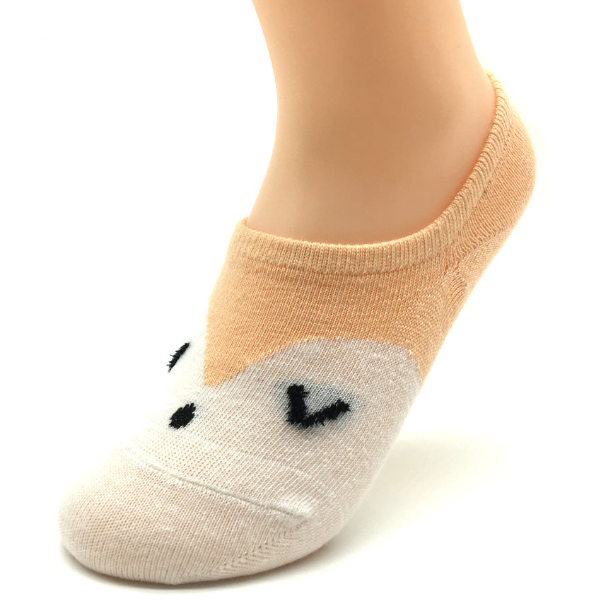 5 Pairs Lot Summer Cotton Cute Fox Pattern Ankle Socks for Women  -  GeraldBlack.com