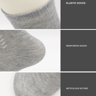 5 Pairs Men's Solid Color Cotton Classical Business & Casual Wear Socks  -  GeraldBlack.com