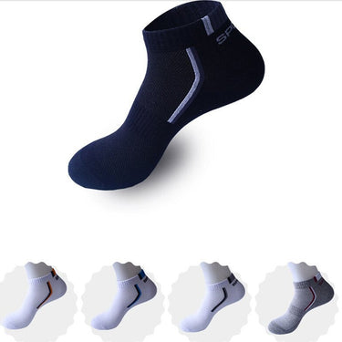 5 Pairs Per Lot Men's Stretchy Shaping Short Socks Suit for All Season  -  GeraldBlack.com