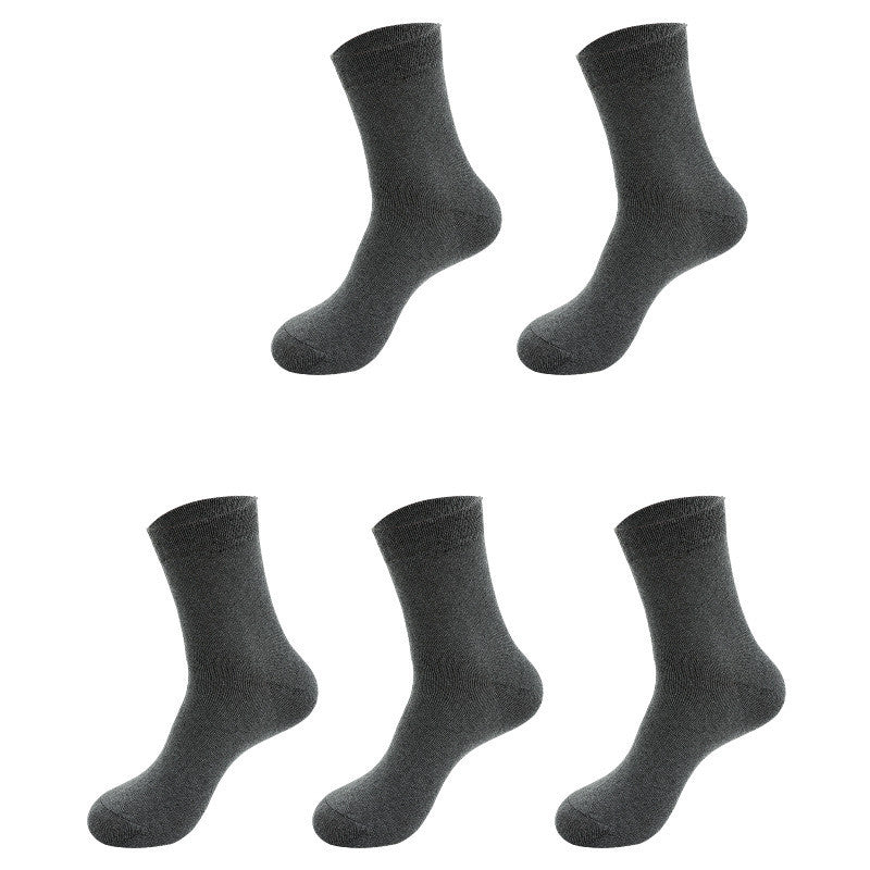 5 Pairs Summer Cotton Business Patchwork Mesh Breathable Socks for Men  -  GeraldBlack.com