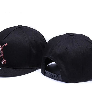 5panels Cotton Embroidery Skull Adjustable Sports Hip Hop Baseball Caps - SolaceConnect.com