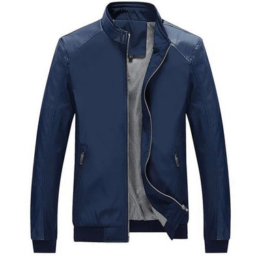 5XL Spring Men's Casual Synthetic Leather Slim Fit Thin Patchworked Jackets - SolaceConnect.com