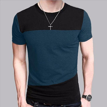 6 Designs Men's Slim Fit Crew Neck Short Sleeve Casual T-Shirt Tee Tops - SolaceConnect.com