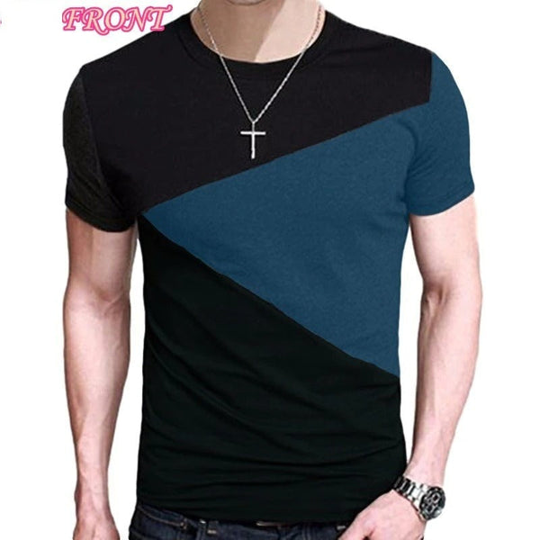 6 Designs Men's Slim Fit Crew Neck Short Sleeve Casual T-Shirt Tee Tops  -  GeraldBlack.com