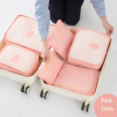 6 Pcs/Set Oxford Mesh Cloth Luggage Packing Cube Organizer Bag for Travel - SolaceConnect.com