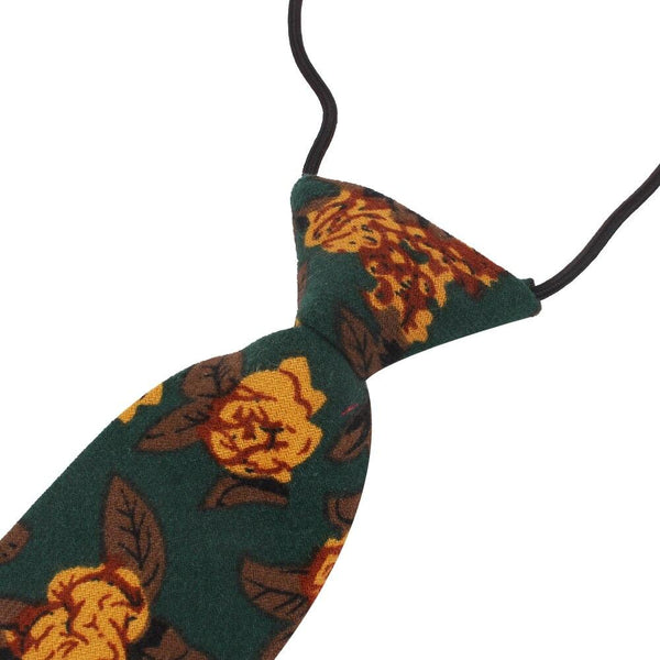 6cm Cotton Floral Print Slim Necktie for Men Women and Children - SolaceConnect.com