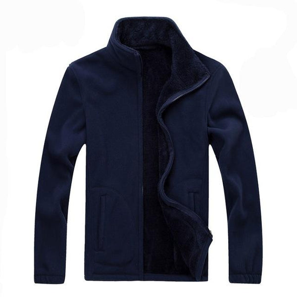 6XL 8XL Men's Softshell Warm Fleece Casual Thermal Coat Jacket - SolaceConnect.com