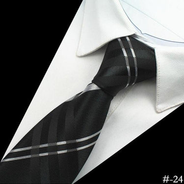 8cm Silk Men's Plaid Paisley Neck Ties for Classic Business Wedding Wear  -  GeraldBlack.com