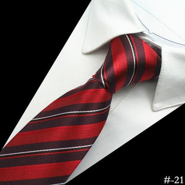 8cm Silk Men's Plaid Paisley Neck Ties for Classic Business Wedding Wear - SolaceConnect.com