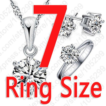 925 Sterling Silver Bridal Jewelry Sets for Women with Cubic Zircon Crystal - SolaceConnect.com