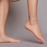 925 Sterling Silver Enamel Heart Pendant Chain Anklet for Women Summer Foot Bracelet Feet Jewelry SCT020  -  GeraldBlack.com