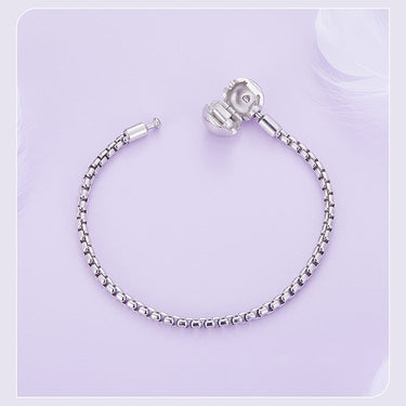 925 Sterling Silver Infinite Love Basic Charm Bracelet Pave Setting CZ for Women Beads and Pendant Charms DIY Jewelry  -  GeraldBlack.com