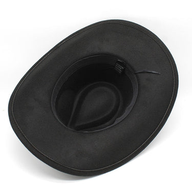 9CM Brim Western Vintage Curved Brim Felt Fedora Jazz Hat Sombrero Hombre  -  GeraldBlack.com