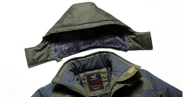 9XL Plus Size Windproof Waterproof Fleece Thick Winter Jackets for Men - SolaceConnect.com