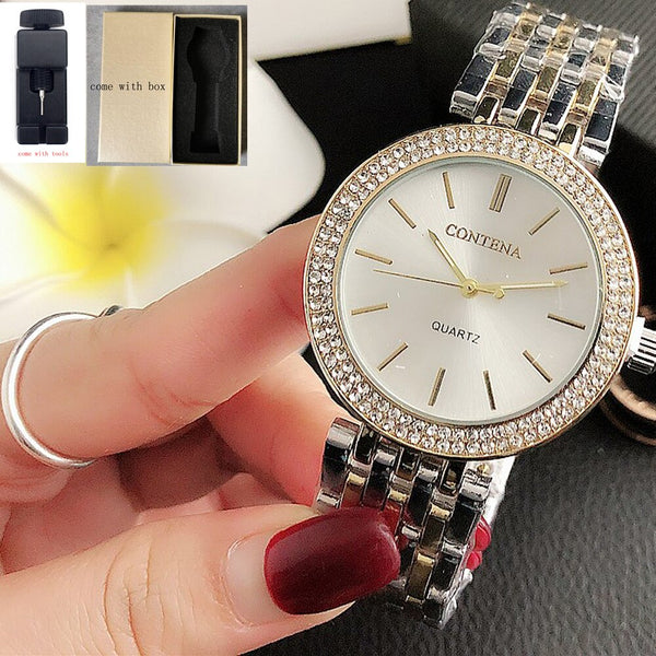 Women's Fashion Elegant Diamond Rose Gold Quartz Wristwatches  -  GeraldBlack.com