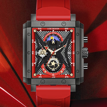 Men's Fashion Chronograph Casual Square Military Quartz Wristwatch  -  GeraldBlack.com
