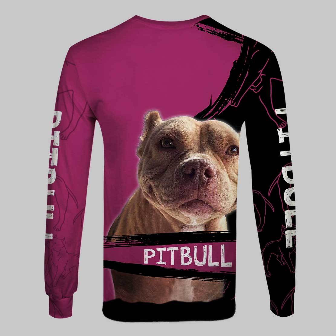 A Girl and Her Pitbull Dog 3D All Over Printed Zipper Unisex Hoodie Sweatshirt - SolaceConnect.com
