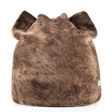 Acrylic Cartoon Cat Fluff Cap Russian Touca Style Beanie for Women - SolaceConnect.com