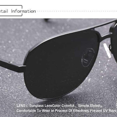 Aluminum Magnesium Classic HD Polarized Big Size Sunglasses for Men - SolaceConnect.com