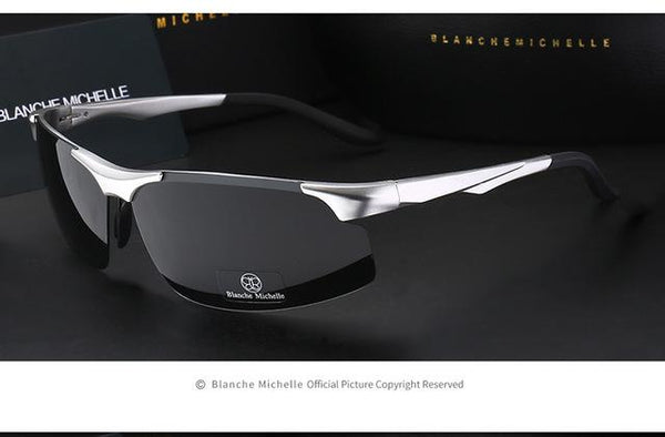 Aluminum Magnesium Polarized Night Vision Goggles Sunglasses for Men - SolaceConnect.com