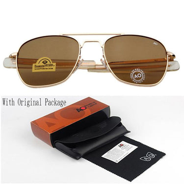 American Army Military Style Optical Men's Fashion AO Sunglasses - SolaceConnect.com