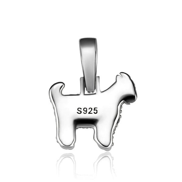 Animal Goat Pendant Necklace 925 Sterling Silver Zircon Box Chain for Women  -  GeraldBlack.com