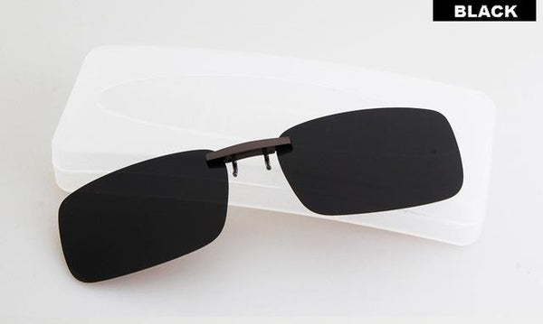 Anti-UVA UVB Night Vision Lens Driving Unisex Polarized Clip On Sunglasses - SolaceConnect.com