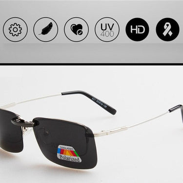 Anti-UVA UVB Night Vision Lens Driving Unisex Polarized Clip On Sunglasses  -  GeraldBlack.com