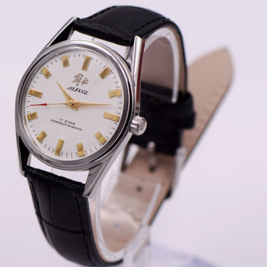 Antique Mechanical Men 36mm Vintage Wristwatches 8120 Hand Wind Movement Retro Dome Glass Clocks  -  GeraldBlack.com