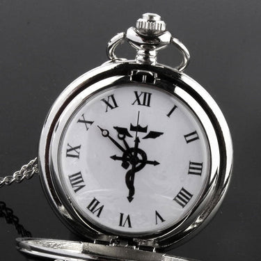 Antique Unisex Fullmetal Alchemist Horse Necklace Chain Pendant FOB Watch  -  GeraldBlack.com