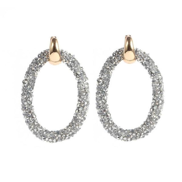 Artificial Crystal Two Kinds Of Wear Law Of Copper Earrings for Women - SolaceConnect.com