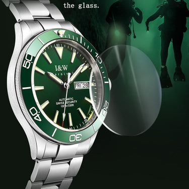 Automatic Mechanical Waterproof Diver Sports Bracelet Clasp Watches for men  -  GeraldBlack.com