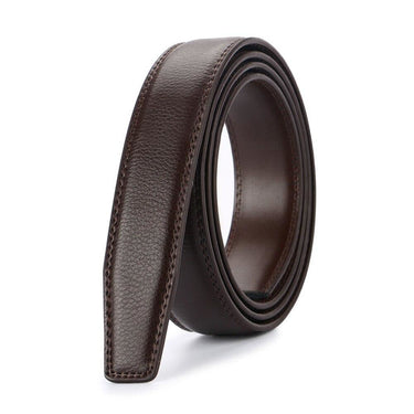 Automatic Men's 3.1cm Width Genuine Leather Belt Strip Only without Buckle  -  GeraldBlack.com